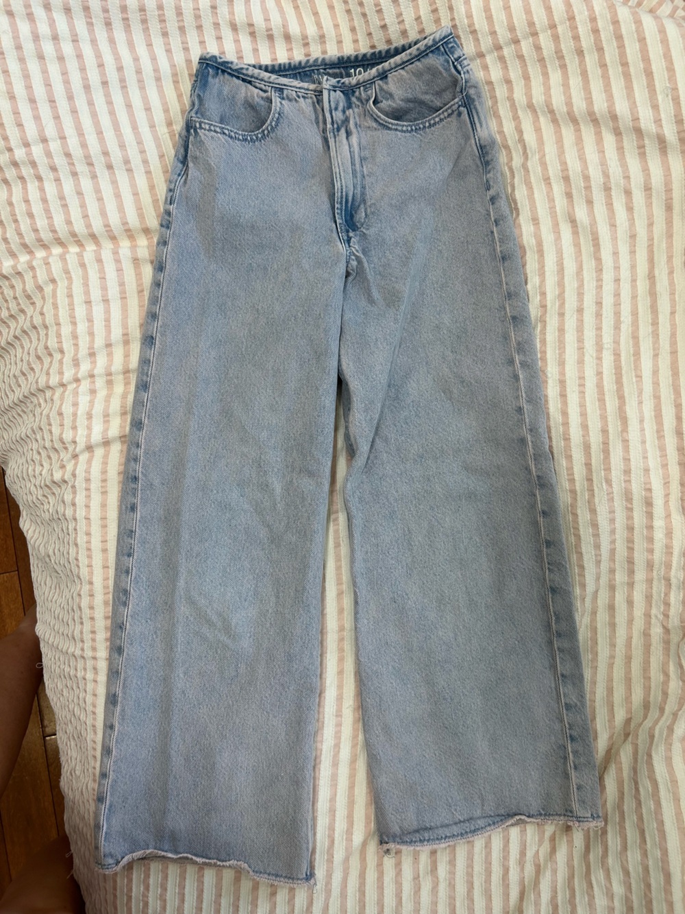 GAP Light Blue, with pink hue, Wide-Leg Kids Jeans